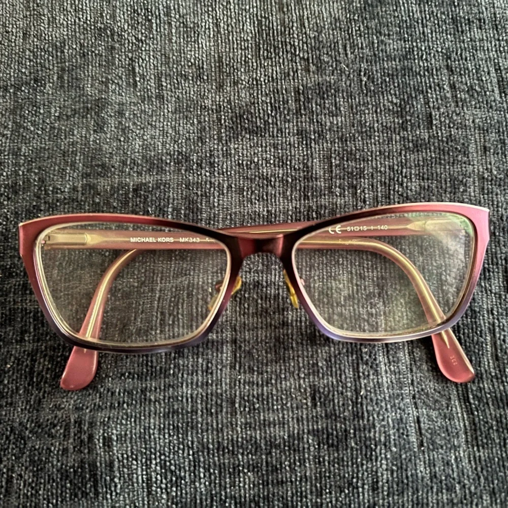 MICHAEL KORS MK 343 516 METAL PURPLE BLUE EYEGLASSES FRAME MK343 51-15